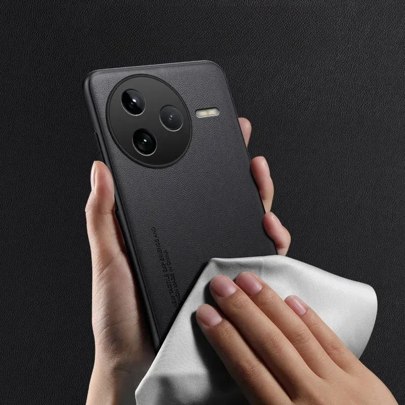 Telefoonhoesje van koolstofvezel en Kevlar leer voor Xiaomi POCO F7pro F7ultra F6 X7 X6 M7 M6 Pro 4G 5G PU+TPU matte beschermhoes_voghion.com