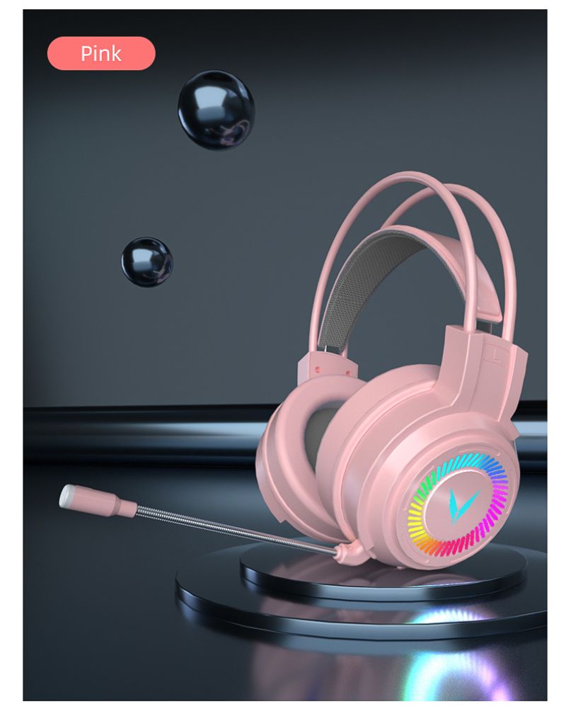 G60 Gaming Headset 7.1 Stereo SVirtual Surround Bass Earphone Headphone With Mic LED Light For Computer PC Gamer Foldable G58_voghion.com