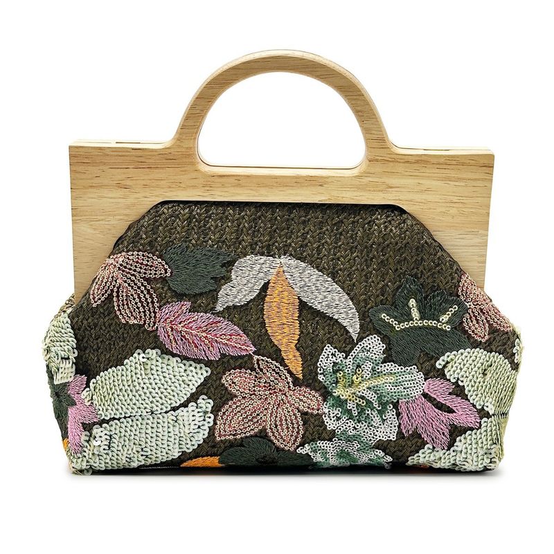 2025 Main Summer New Product Embroidered Sequin Evening Clutch Handheld Straw Woven Bag_voghion.com