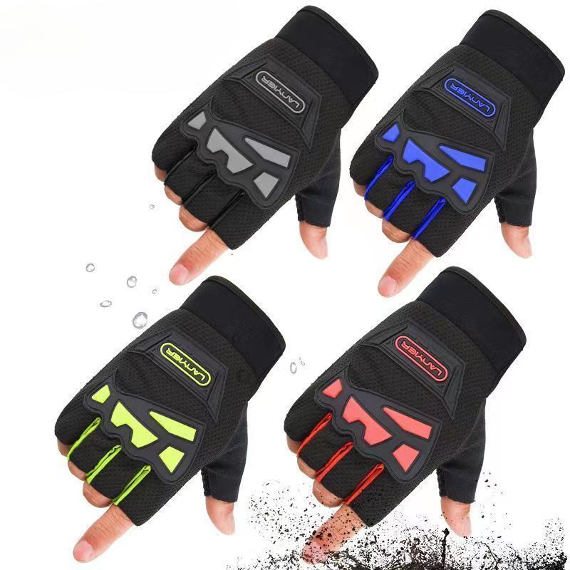 Taktische Halbfingerhandschuhe für Herren, Outdoor-Sport, Fitness, Klettern, rutschfest, verschleißfest, Fahrradhandschuhe, Ausrüstung für den Sommer_voghion.com