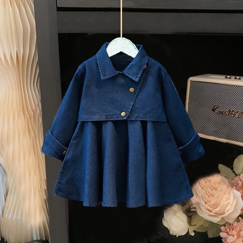 Mädchen Denim Anzug Herbst Neue Kinder T-Shirt Weste Weite Beinhose Dreiteiliger Anzug Weibliches Baby Koreanische Herbstkleidung_voghion.com