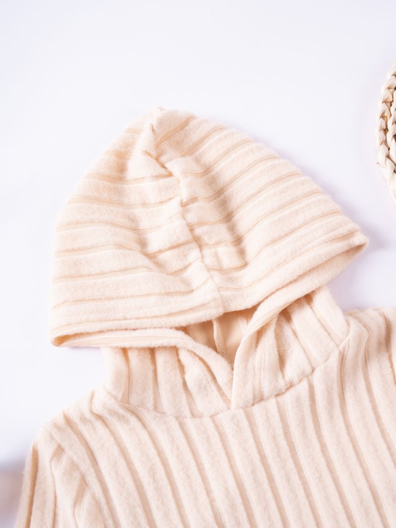 Beliebte Mädchen Frühling und Herbst Anzug Kapuzenpullover Weich Hautfreundlich Herbst und Winter Langarm Einfarbig Hose Casual_voghion.com