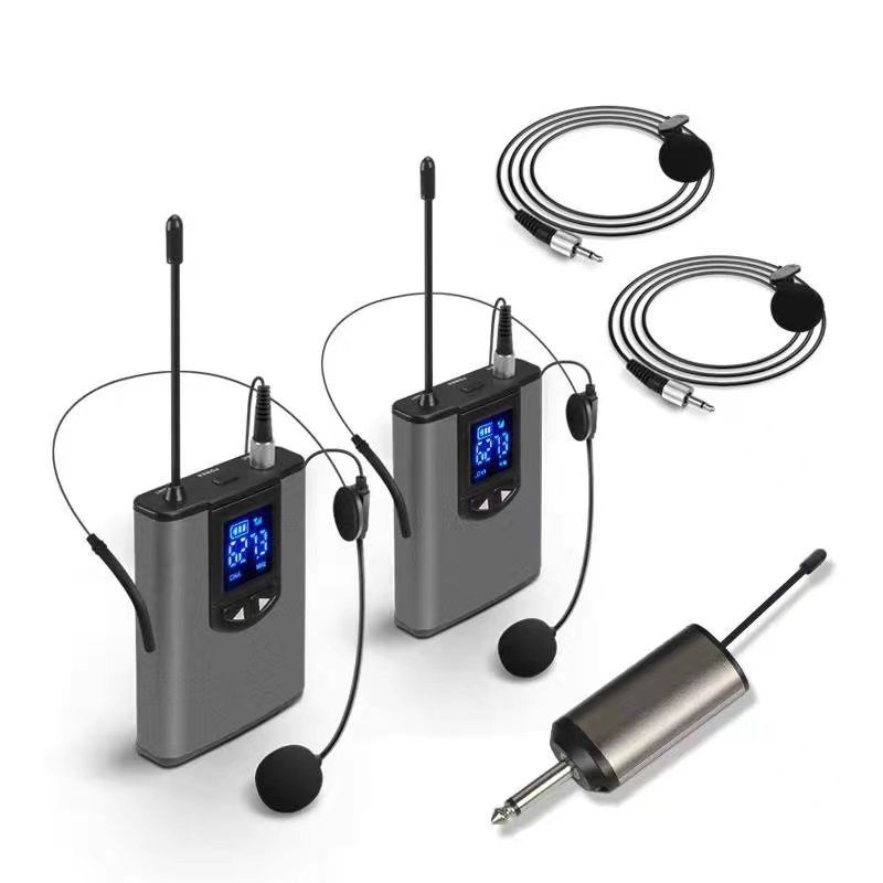 Wireless Microphone Lapel Headset Mini Portable Receiver Transmitter UHF Professional Public Speaking Plug And Play_voghion.com