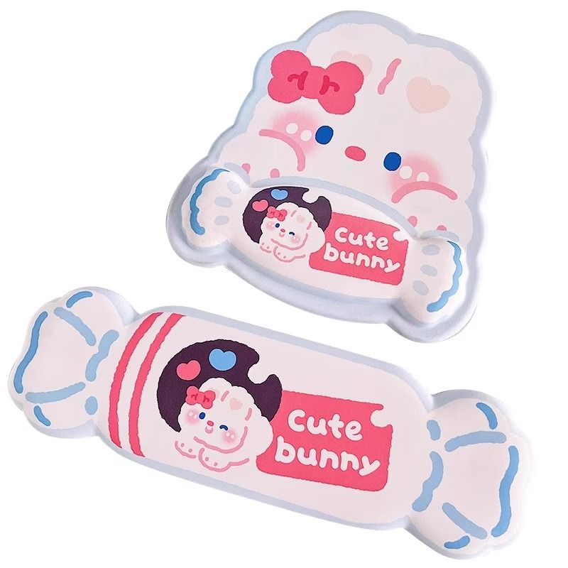 Oniwwertraff Qualitéit Original Toffee Rabbit Maus Tastatur Tray Silikon Büro Armband Pad Déckt a komfortabelt Handgelenkstütz Handschutz Net_voghion.com