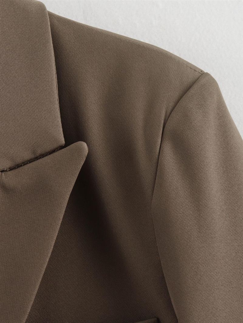 Women's Clothing 2024 Autumn Winter New Style Personality Fashion Simple Short Blazer Jacket For Women_voghion.com