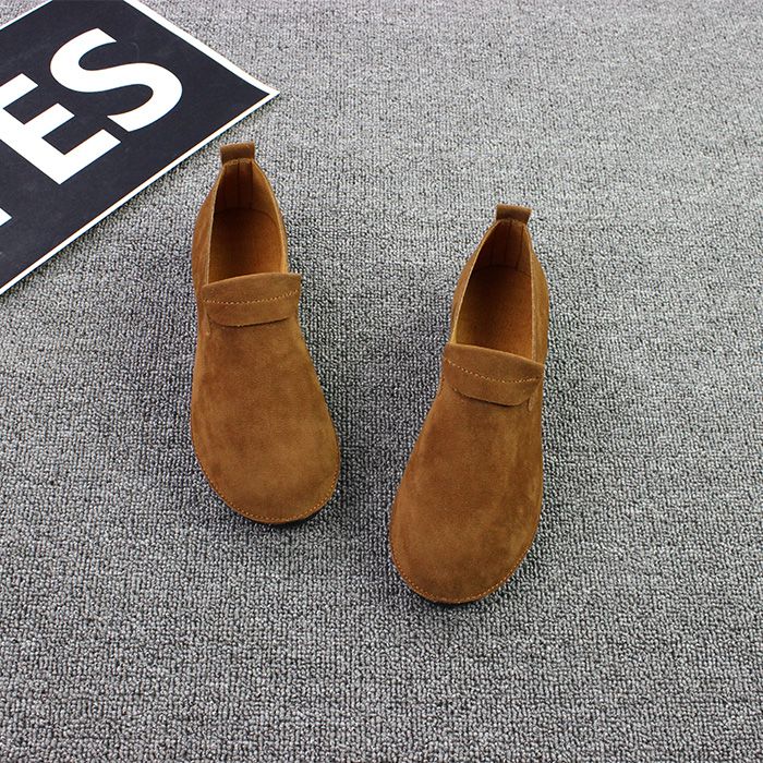 Modische Mori Girl Flats mit flachem Absatz und runder Spitze für Frühling und Herbst_voghion.com