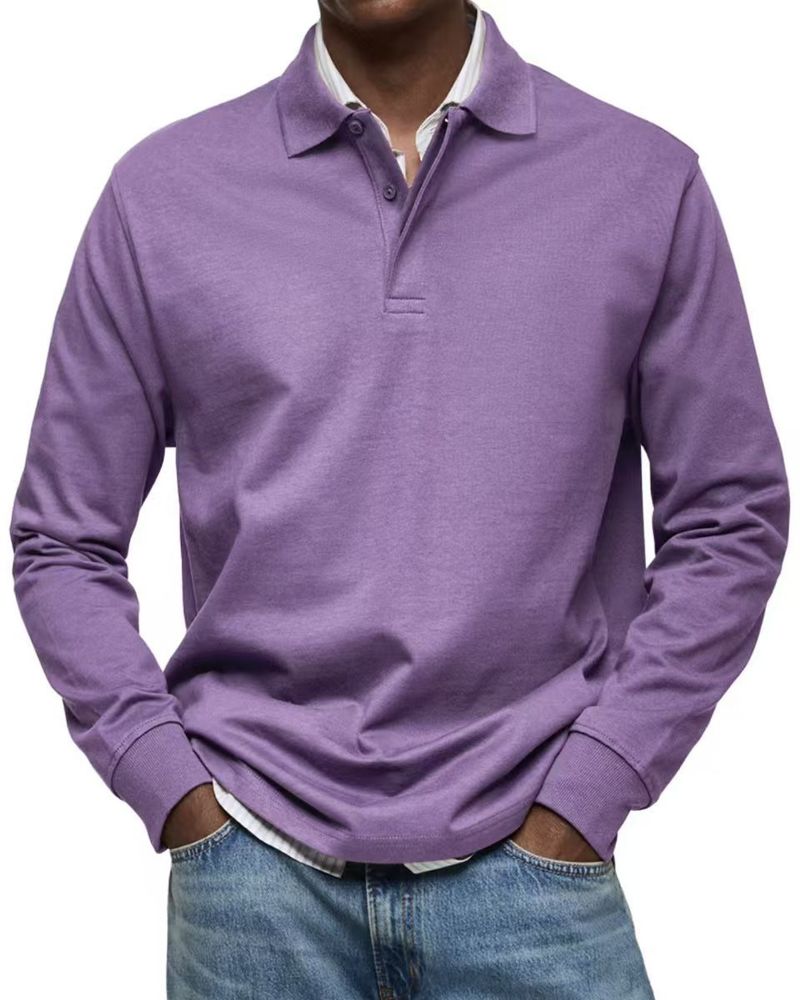 Hochwertiges, bequemes, dehnbares Baumwollmischgewebe für Herren mit legerem Button-Down-Hemd – entspannte Passform, klassischer Kragen, mehrere Farben (S–5XL)_voghion.com