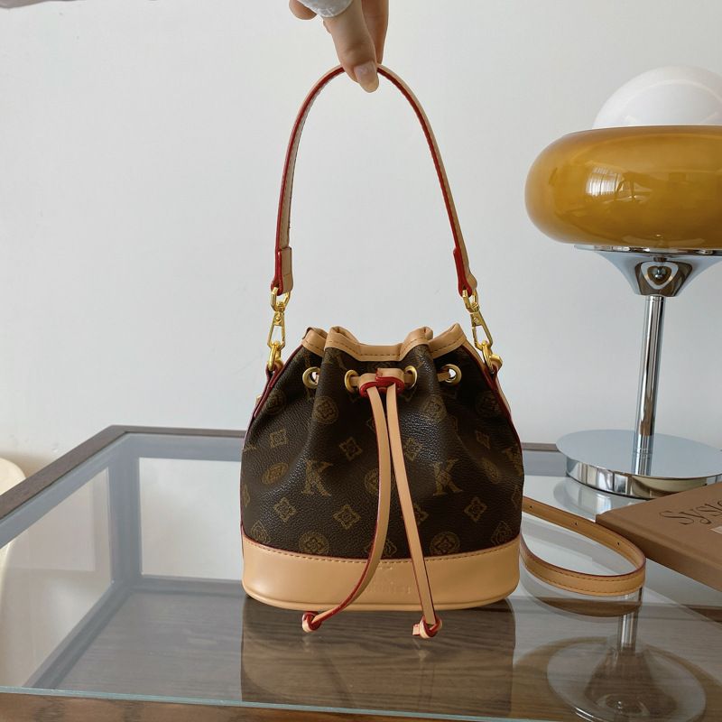 Borsa a secchiello con coulisse leggera e di lusso, alla moda, per donna, tracolla alla moda, stile classico_voghion.com