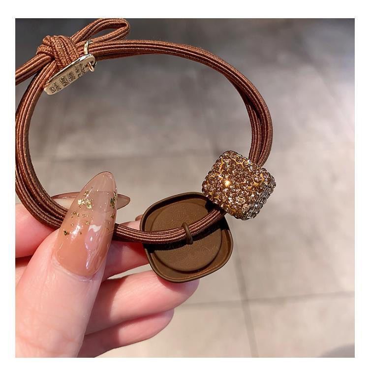 2025 New Tie Simple High-End Rope For Women Light Luxury Elastic Band Elegant Ring Bun Ponytail Hair Accessory_voghion.com