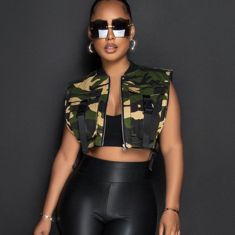 8156DF Nazada Women's Clothing 2025 Spring New Backpack Workwear Style Vest Top For Women Color Block Design_voghion.com