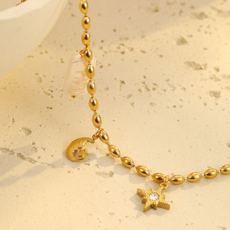 Cross Border European And American Bracelets Niche Design Beaded Ocean Style Bracelets Stainless Steel Stacking Bracelets Female Fashion Simple_voghion.com
