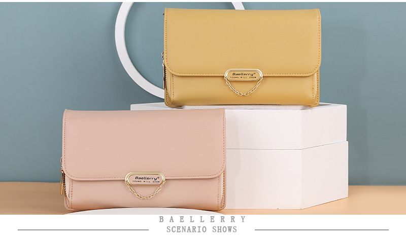 baellerry new women's wallet version large-capacity zipper mobile phone bag fashion all-match diagonal bag wholesale_voghion.com