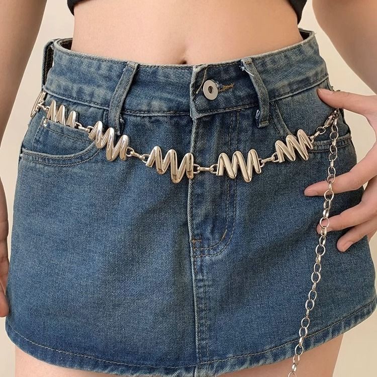 Sommer Y2k Metall Taille Kette Weibliche Nischen Design Böhmische Kette Ethno Stil Gürtel Zubehör_voghion.com