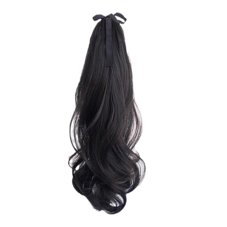 Pear Blossom Curl Short Ponytail Wig For Female Fluffy Bandage Low Ponytail Natural Long Hair High Ponytail Wig Braid_voghion.com