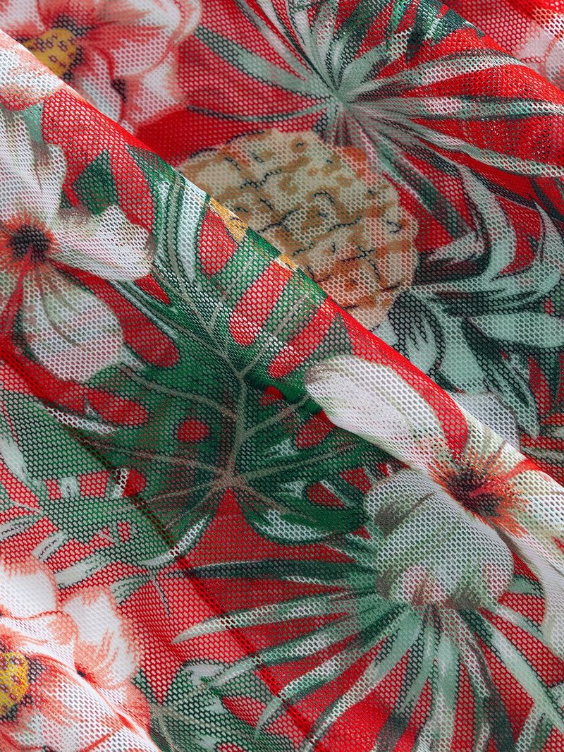 Women's Premium Bikini Set - 3 Piece Sexy Swimwear With Floral Print & Multiple Colors_voghion.com