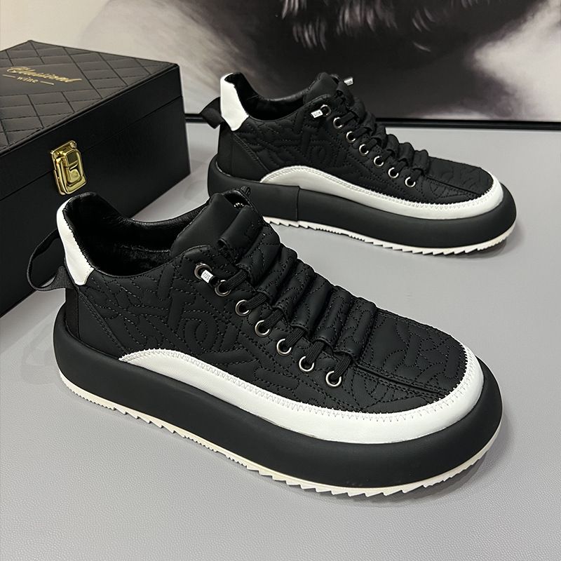 Scarpe da uomo in cotone e peluche, extra large, nuove, primavera-autunno 2025, sportive e casual, scarpe alla moda_voghion.com