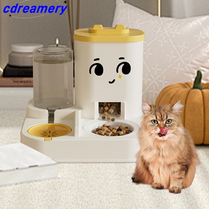 2-in-1 automatische voerbak voor honden en katten, grote waterdispenser, voerbak, huisdierbenodigdheden voor honden en katten_voghion.com