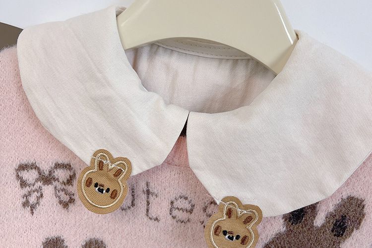 Mädchenpullover, Strickpullover, stylische Babyweste, Cartoon-Outfit für Frühling und Herbst_voghion.com
