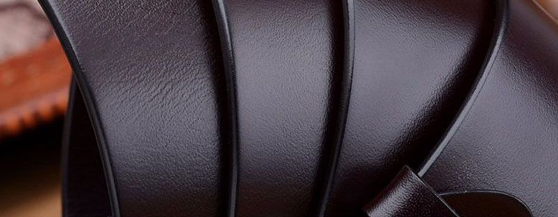 VARME menns toppkvalitets nye design massivt kuskinn menn ku ekte skinn kuskinn svart nålespenne metallbelter jeans_voghion.com