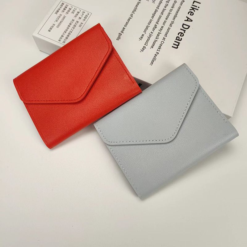 New Women's Wallet Fashion Simple Three-fold Short Wallet Multi-card Multi-function Coin Purse_voghion.com