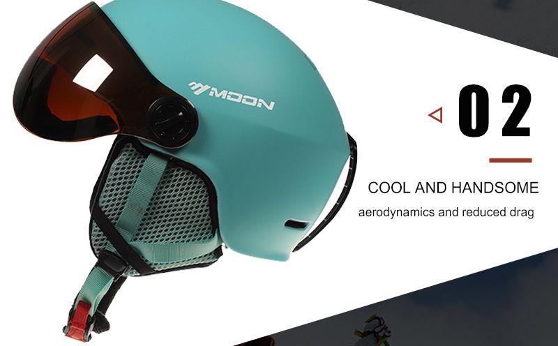 Casque de ski intégré, léger, respirant, unisexe, simple ou double, avec miroir coupe-vent, casque de neige chaud, bonnet de ski_voghion.com