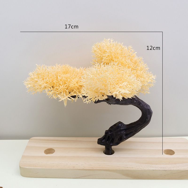Wohnmöbel Simulation Pflanze einladende Kiefer kleine Topfpflanze Kunststoff Bonsai Home Dekoration Wohnzimmer Schreibtisch kleine Ornamente_voghion.com
