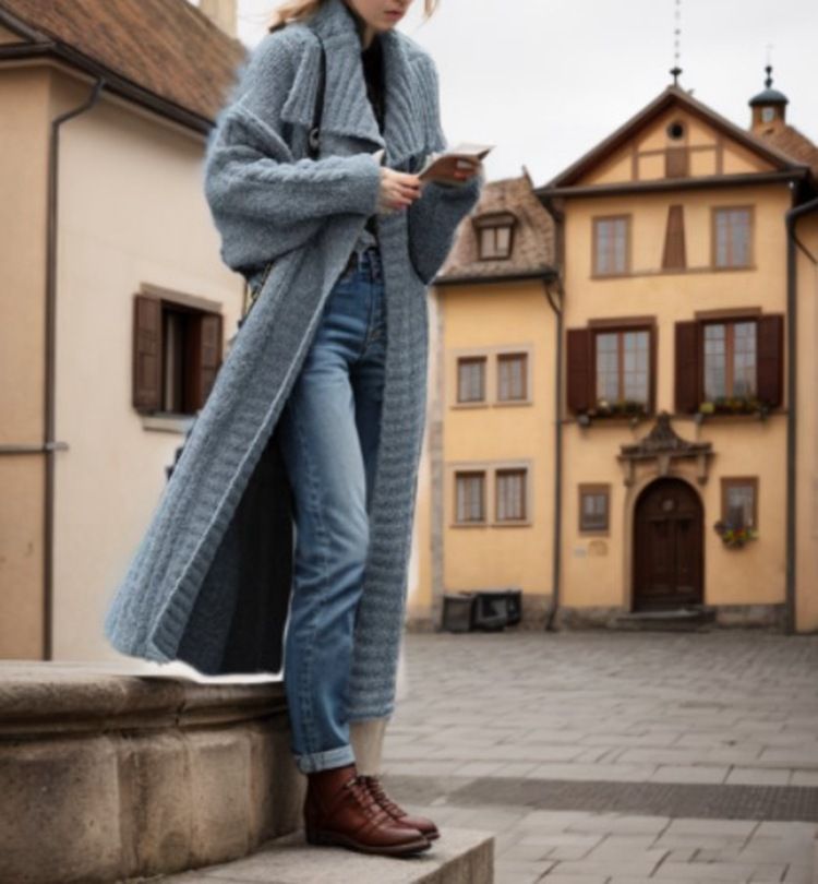 Cárdigan de mujer de talla grande_voghion.com