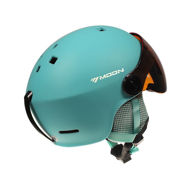 Casque de ski intégré, léger, respirant, unisexe, simple ou double, avec miroir coupe-vent, casque de neige chaud, bonnet de ski_voghion.com