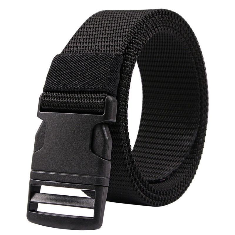 HOT Men' Fahion Nylon Canva Metal-Free Platic Buckle Military Tactical Belt Outdoor Sport Hiking Webbing Web Wait_voghion.com