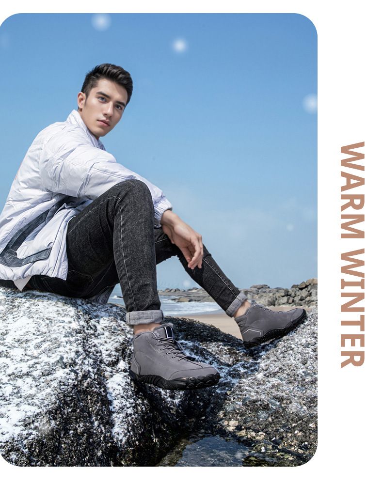 Cross-Border Factory Direct Sale Winter Fleece-Lined Warm Cold-Resistant For Men And Women Mid-Cut Snow Boots Couple_voghion.com