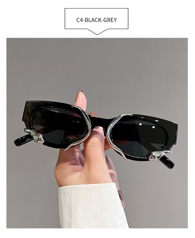Fashion Vintage Cat Eye Snake Sunglasses Women For Men Brand Designer Punk Sun Glasses Trending Sexy Ladies Shades UV400_voghion.com
