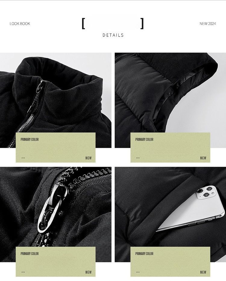 Gilet in cotone, gilet caldo per l'autunno e l'inverno, taglie grandi_voghion.com