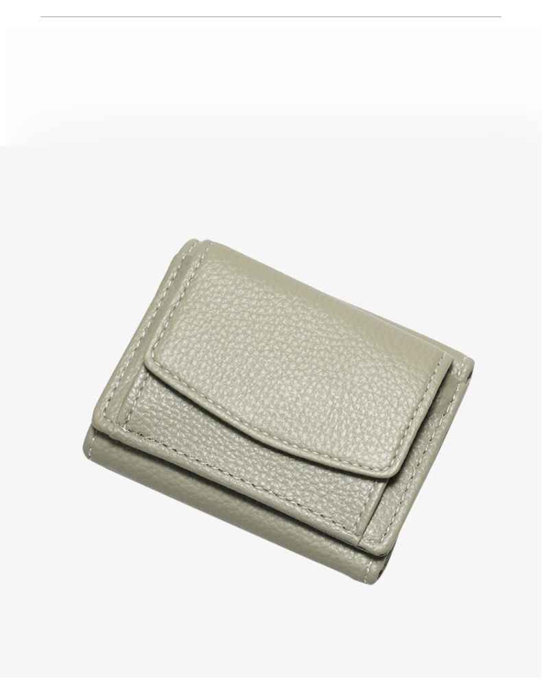 2024 New Small Wallet Instagram Women's Fashion Japanese Student Litchi Pattern Women's Wallet Card Bag Change Bag Wallet_voghion.com