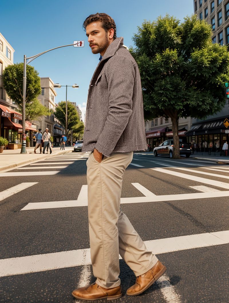 2024 Cross-Border Autumn Winter New Men's Trendy Fashion Woolen Coat Single-Breasted Solid Color Jacket_voghion.com