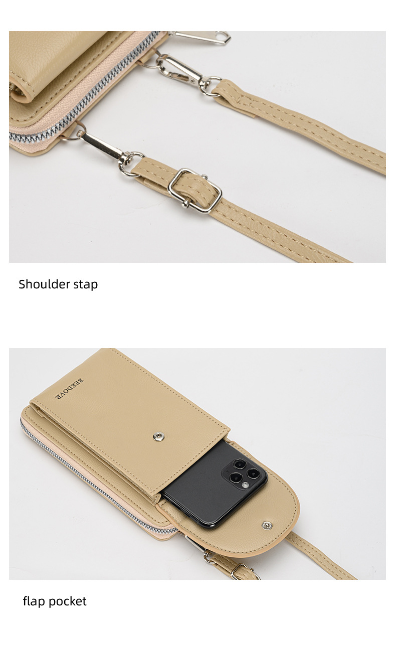 Borsa per cellulare Borsa per cellulare semplice da donna Borsa a tracolla singola Borsa a tracolla piccola alla moda verticale Tendenza_voghion.com