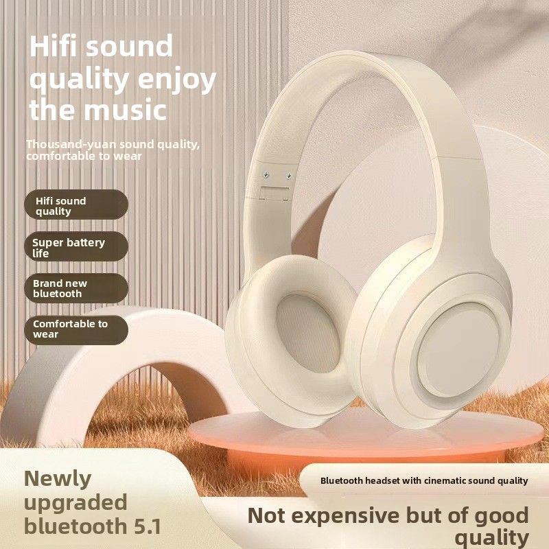 Nieuwe hoofdtelefoon Over-ear Bluetooth Draadloos Type-C Cross-Border model Diepe bas Lange batterijduur Fabrieksdirecte verkoop Duurzaamheidsupgrade_voghion.com