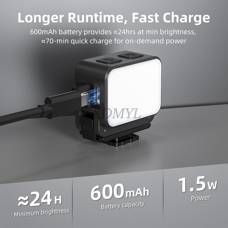 Universelles magnetisches Fülllicht mit Schnellverschluss für DJI Pocket 3/Action 4/5 Pro/Insta360 X4/X5/GoPro 13 Beauty Lighting_voghion.com