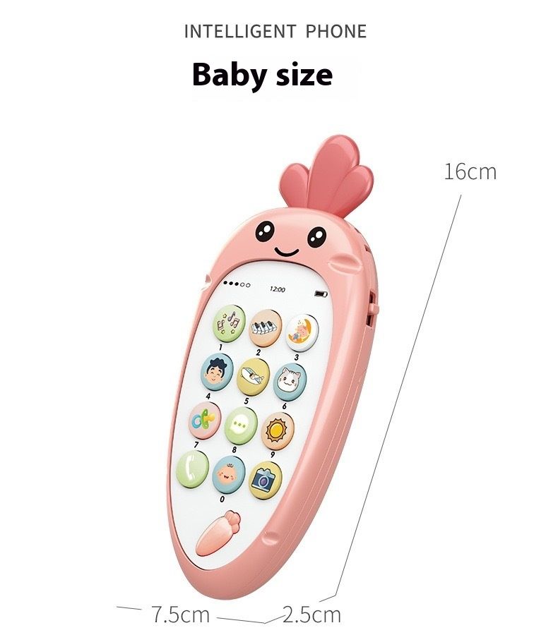 Baby Nette Simulation Karotte Handy Lernen Können Beißen Kinder 0-3 Jahre Alt Puzzle Frühen Bildung Maschine_voghion.com