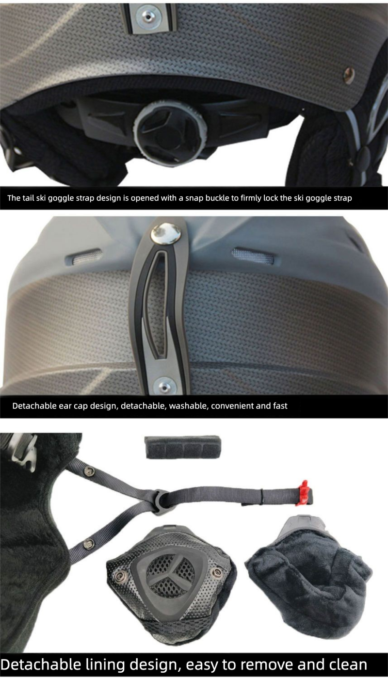 LOCLE Snowboard-Ausrüstung für Erwachsene und Kinder – Schutzausrüstung, Skihelm-Set_voghion.com