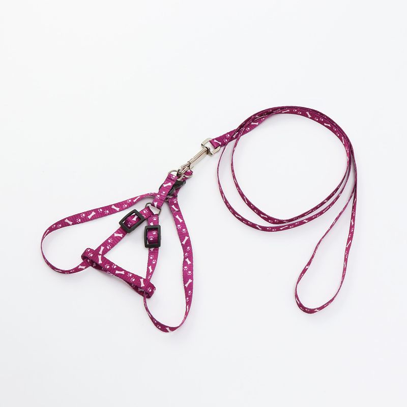 1.0cm Printed Chest Harness Leash For Small Breed Dogs, VIP, Cost-Effective Sale In 6 Colors_voghion.com