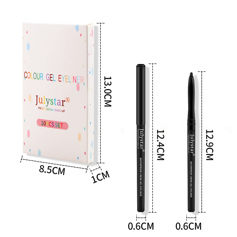 Julystar color gel waterproof and oil proof pen durable eyeliner_voghion.com