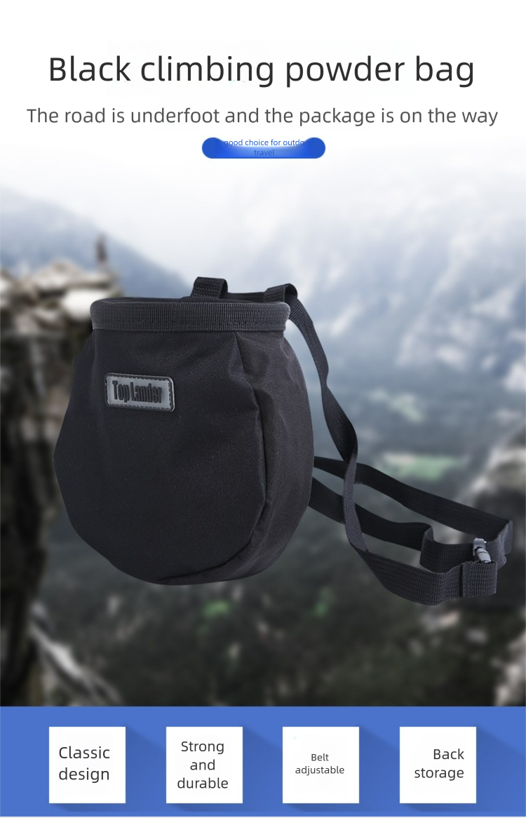 Outdoor Climbing Single And Double Bar Gymnastics Anti-Slip Storage Waist Magnesium Powder Bag_voghion.com