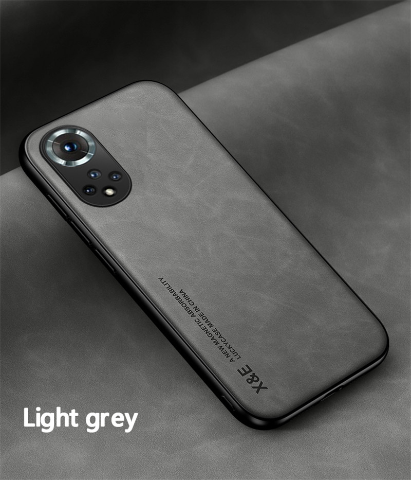 Custodia in pelle retrò di lusso per Huawei Honor 50 60 Pro 30 20 20i 10i 9X V40 X30 Mate 20 40 Magic 4 con cornice in silicone morbido_voghion.com