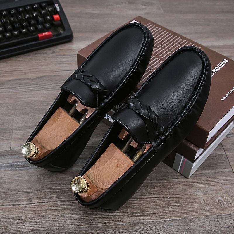 SHLIANG Fashion Men Loafers Leather Casual Shoes High Quality Slip on Business Non-Slip Comfy Classic Driving Shoes SB043_voghion.com