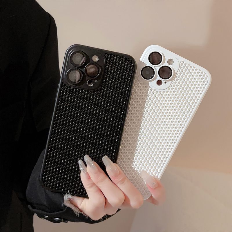 Reticulated Shell Heat Dissipation Is Suitable For 15ProMax Mobile Phone Case, Breathable 14 All-inclusive 12 Apple 13 Anti-drop XR Hard Case._voghion.com