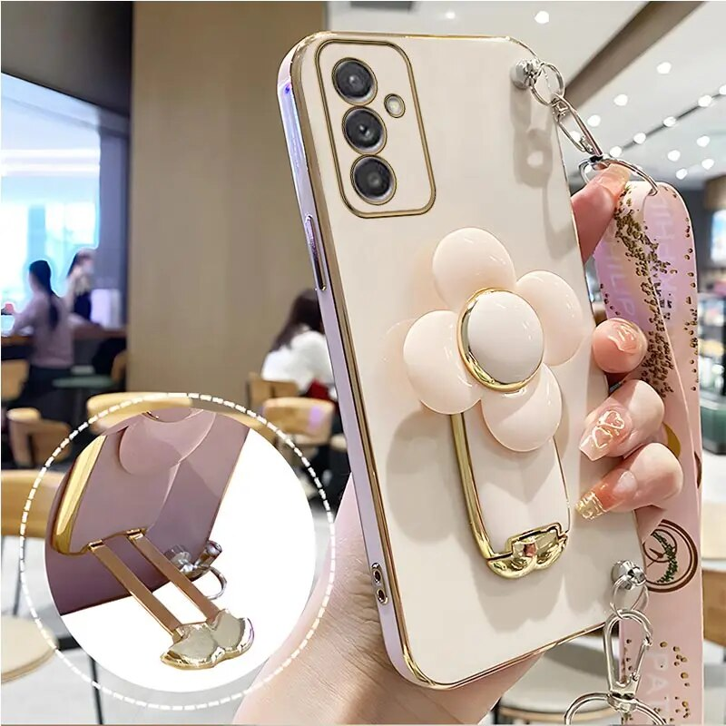 S24plus Husă cu cureaua rotativă pentru moara de vânt pentru Samsung Galaxy A55 A15 A25 A35 A04E 4G 5G A24 Plus Husă a 35 25_voghion.com