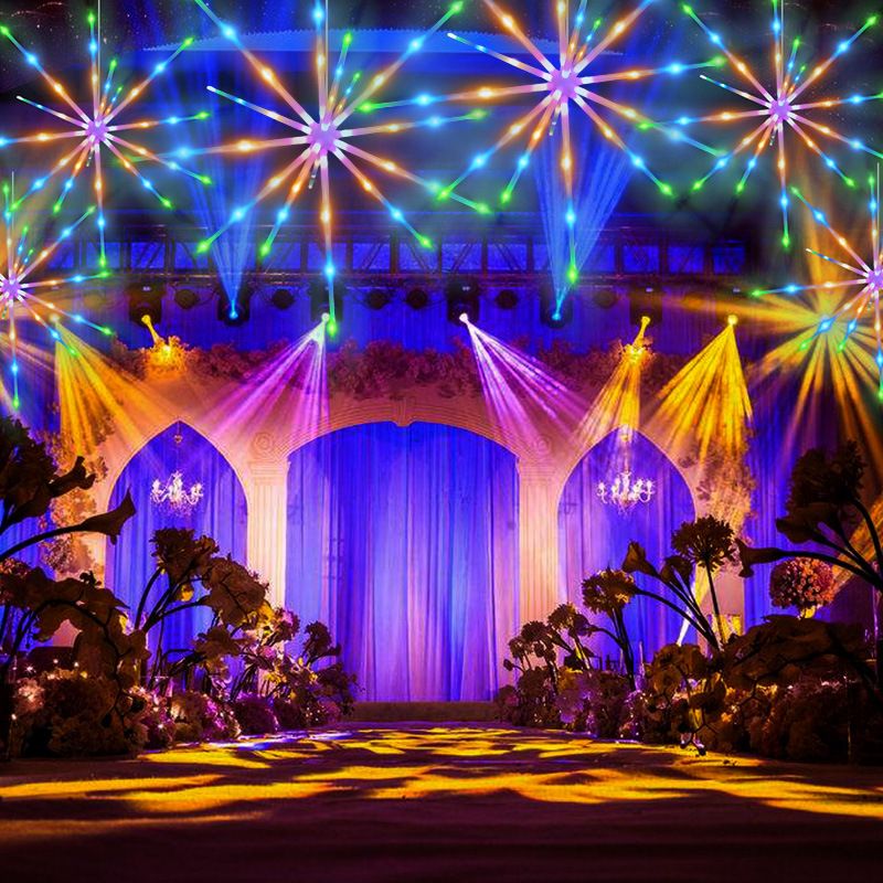 Atmosfera Cavallo in corsa Fuochi d'artificio Meteora da interno LED Cascata fluente Stella esplosiva Multicolore Telecomando Appeso_voghion.com