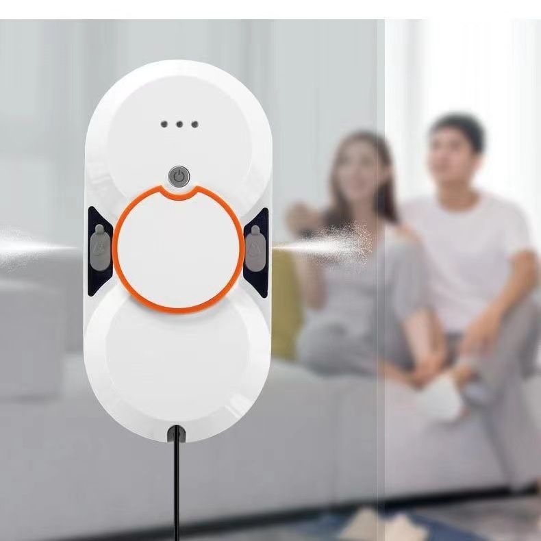 Hot Mining New Window Cleaning Machine Double Spray Water Planning Ultra-thin Intelligent Glass Cleaning Machine Household Window Cleaning Robot_voghion.com
