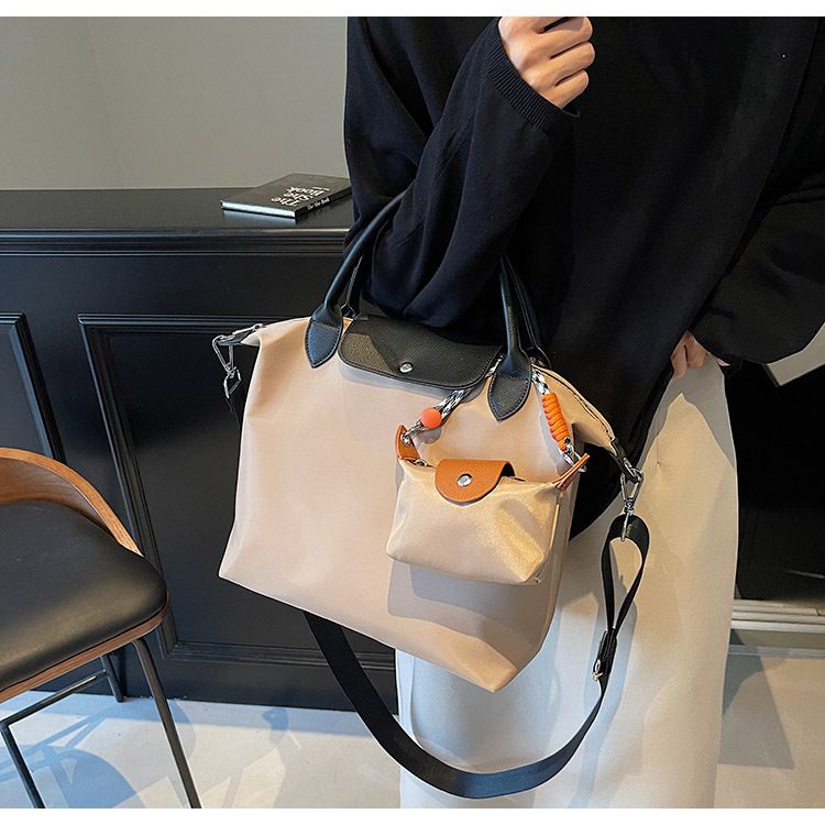 Borsa da donna, grande capacità, portatile, stile gnocco, alla moda, con tracolla a tracolla e giunzioni_voghion.com