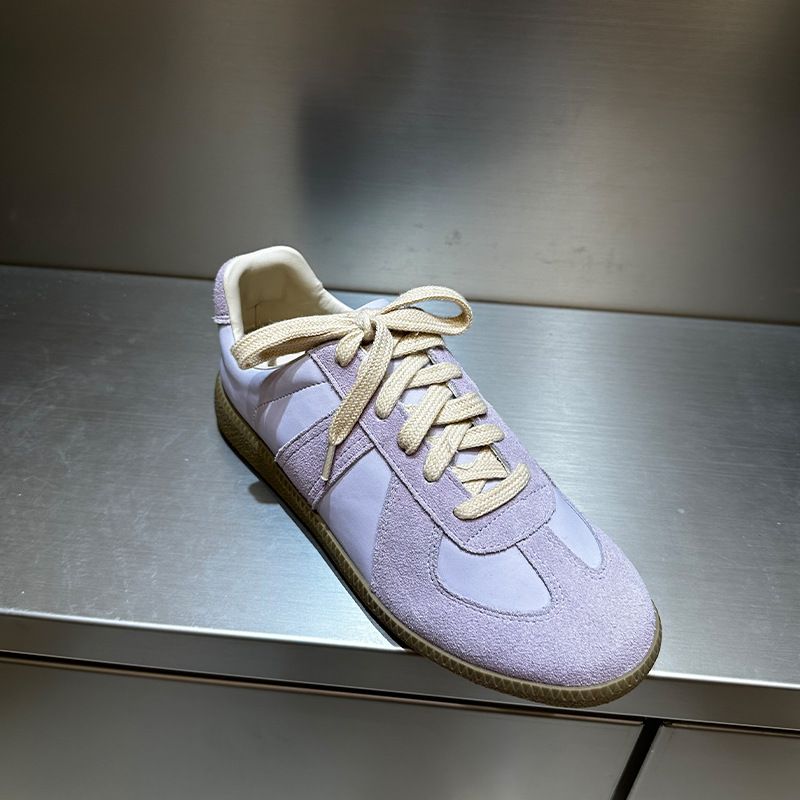 Korean Pinyin De Training Round Toe Lace Up Sports For Women's Autumn And Winter Versatile Casual Flat Bottom Genuine_voghion.com